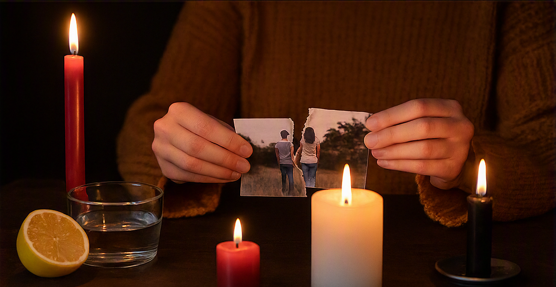 Ritual espiritual para alejar a una ex pareja y recuperar la paz emocional