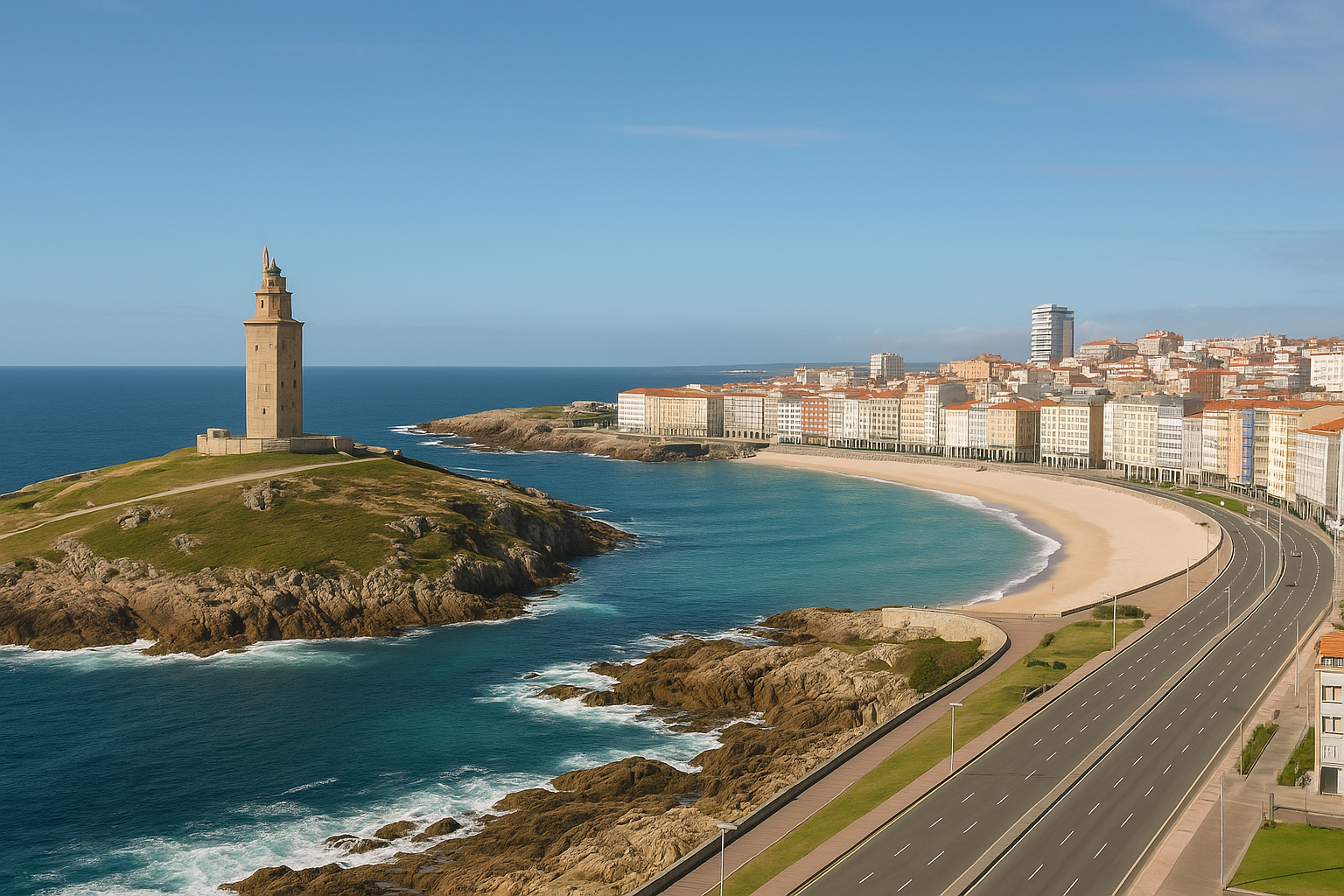 Vista de A Coruña para la página de tarotistas en A Coruña