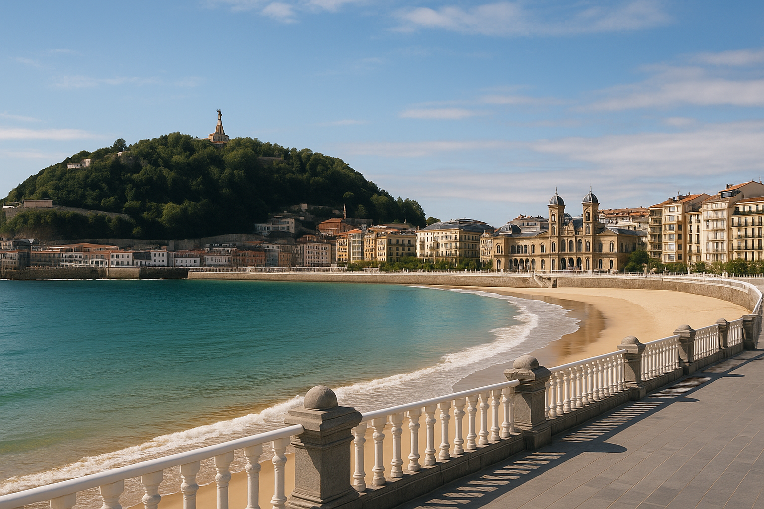 Vista de San Sebastián para la página de tarotistas en San Sebastián